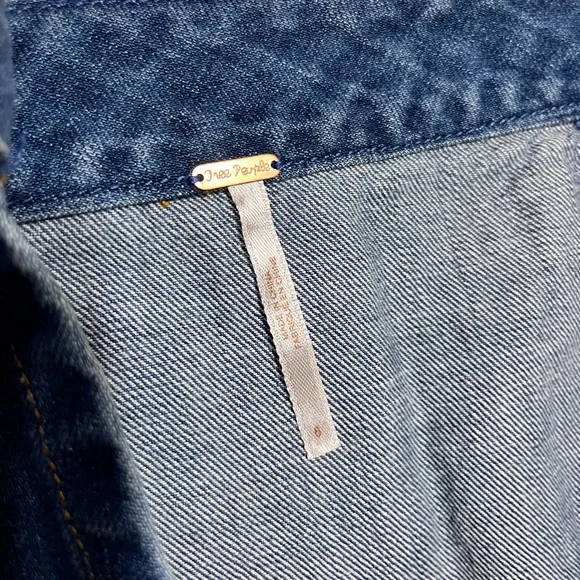 Free People Denim Wrap Skirt - Picture 3 of 4